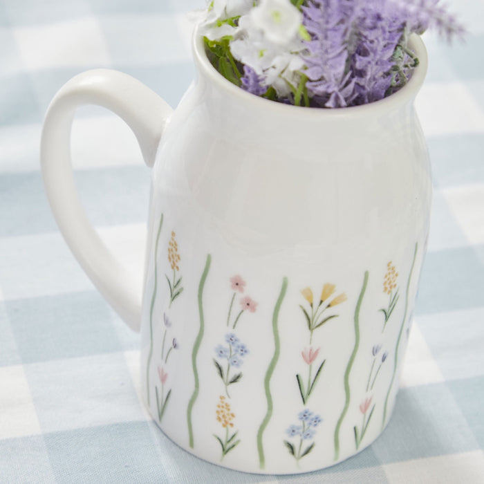 Personalised Spring Floral Flower Market Jug