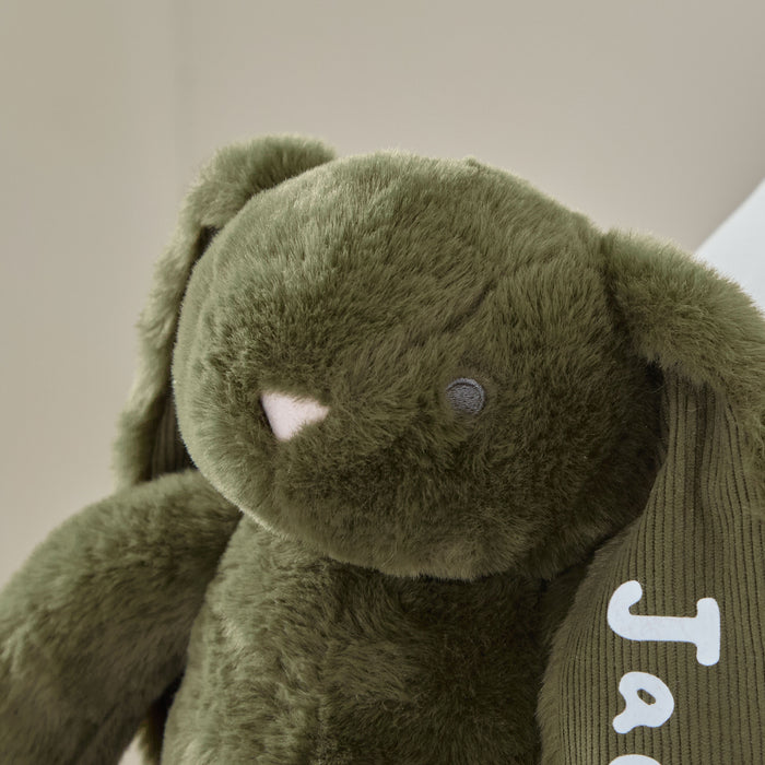 Personalised Spruce Green Bunny Soft Toy