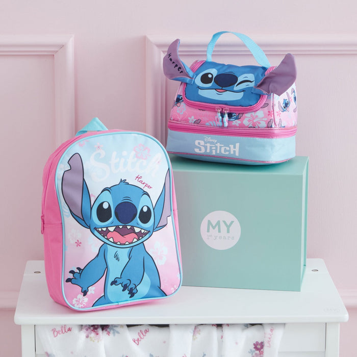Personalised Stitch Surf Lunch Bag and Backpack Set
