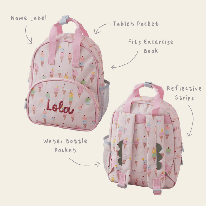 Personalised Summer Sorbet Medium Backpack