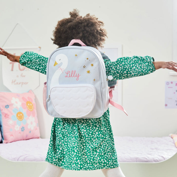 Personalised Swan Medium Backpack