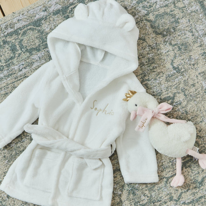 Personalised Swan Snuggle and Cuddle Gift Set