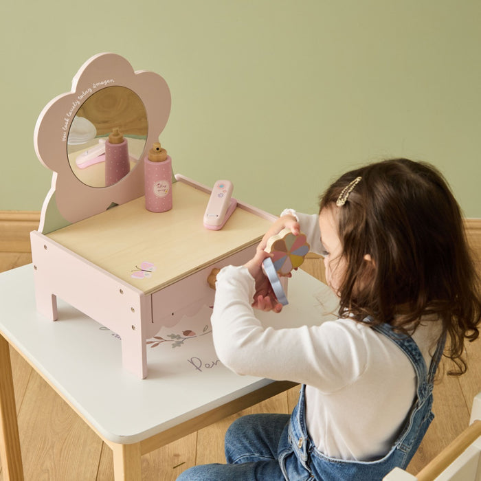 Personalised Tapletop Flower Vanity Mirror FSC®
