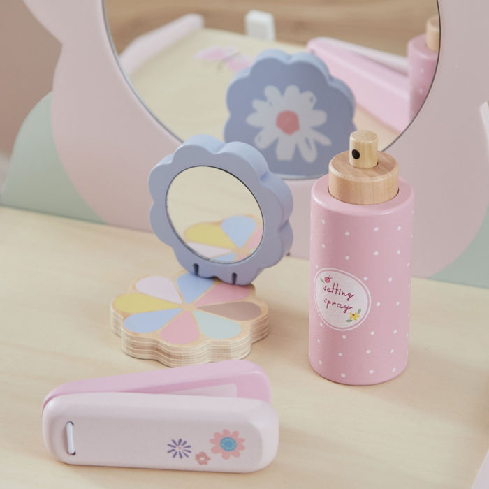 Personalised Tapletop Flower Vanity Mirror FSC®