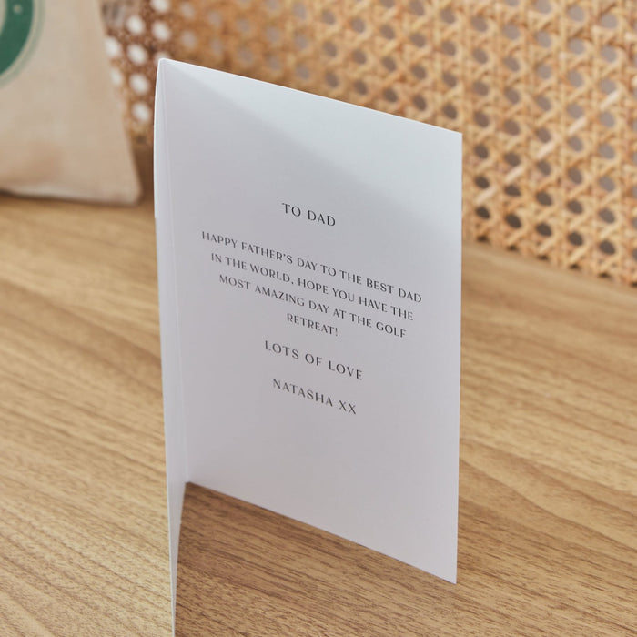 Personalised Tee-Rific Dad Greeting Card