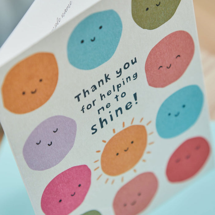 Personalised Thank You Rectangle Card