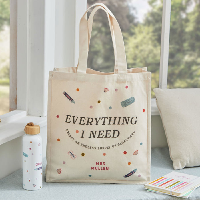 Personalised Thank You Teacher Tote Bag