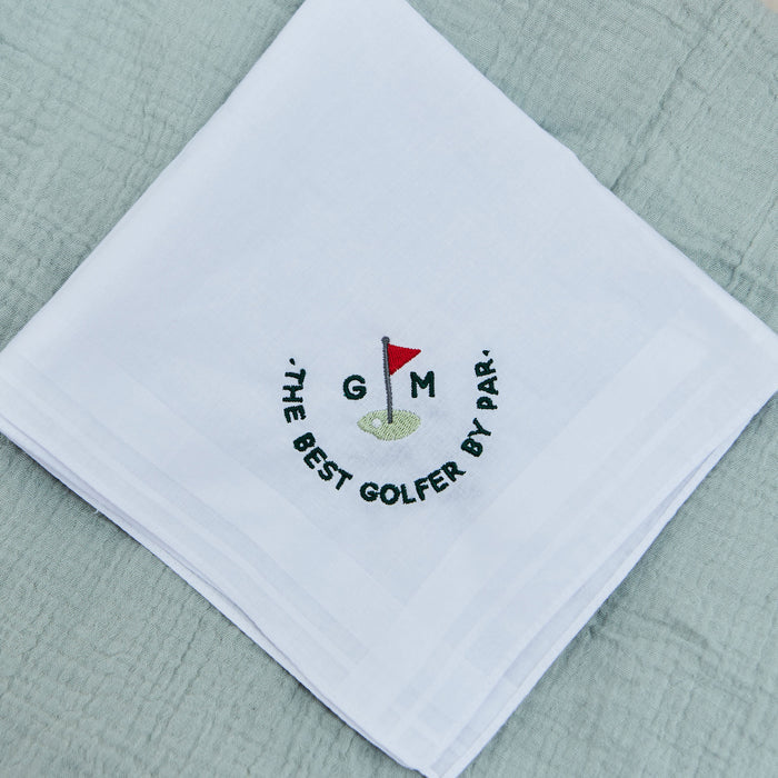 Personalised The Best Golfer Handkerchief