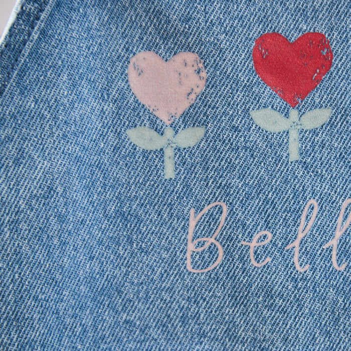 Personalised Three Tulip Short-Leg Dungarees