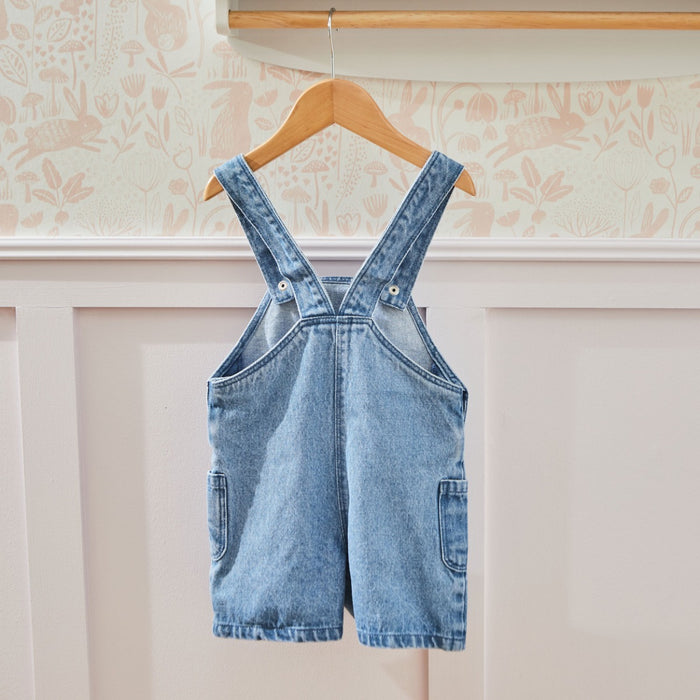 Personalised Three Tulip Short-Leg Dungarees