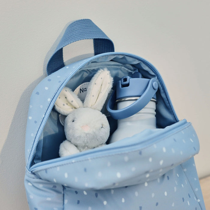 Personalised Tiny Blue Backpack