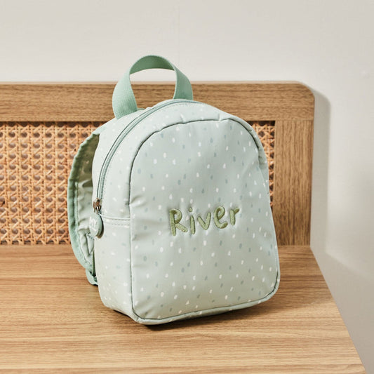 Personalised Tiny Sage Backpack