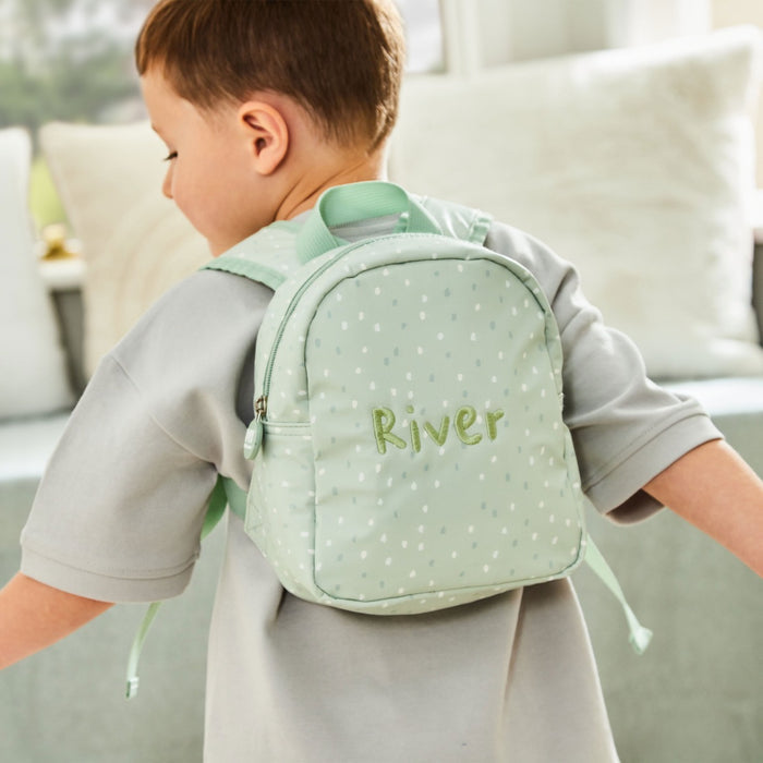 Personalised Tiny Sage Backpack