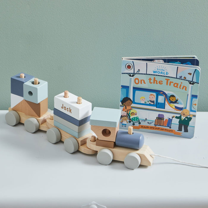 Personalised Train Read & Play Gift Set