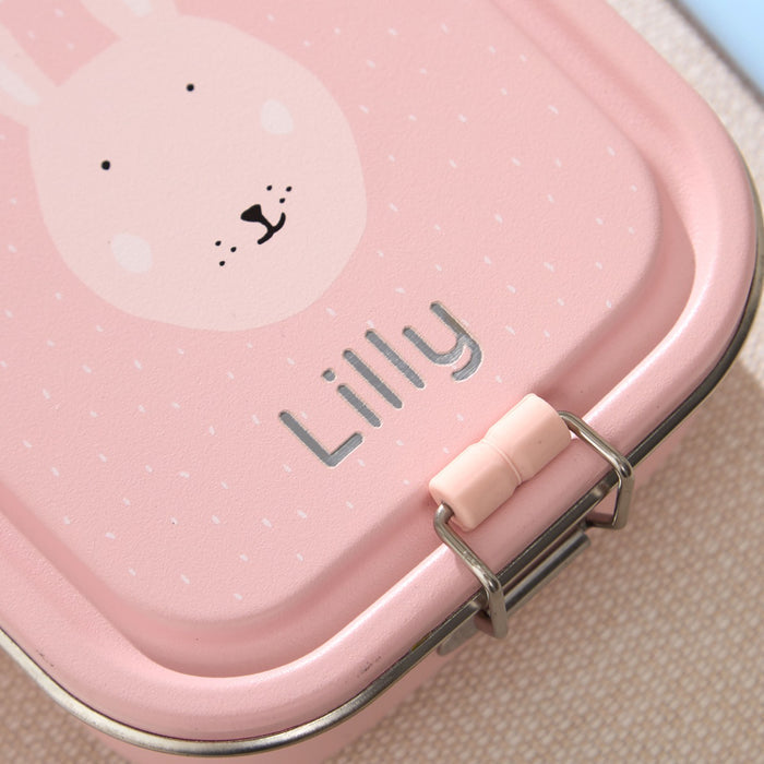 Personalised Trixie Mrs Rabbit Small Lunch Box