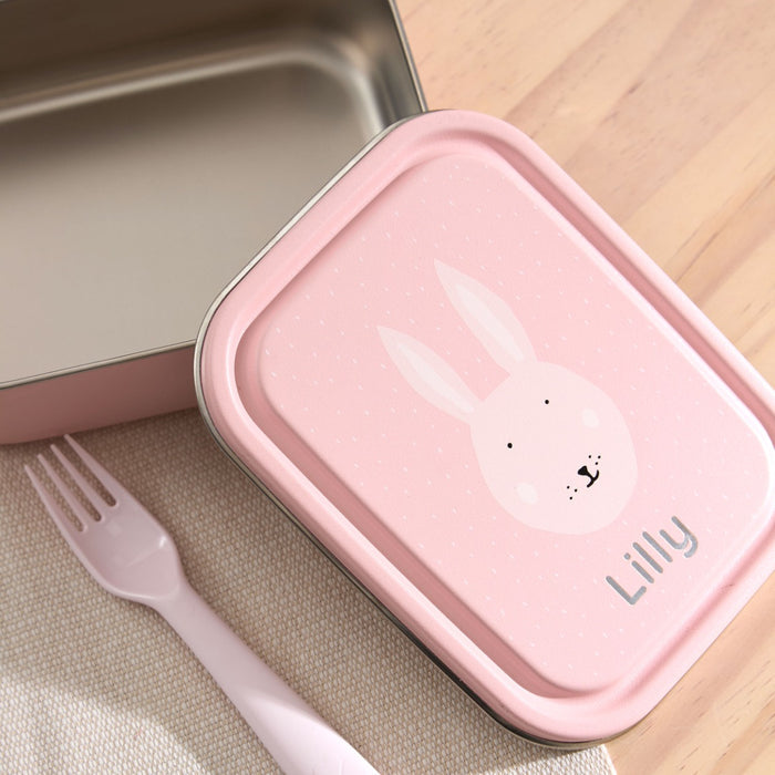 Personalised Trixie Mrs Rabbit Small Lunch Box
