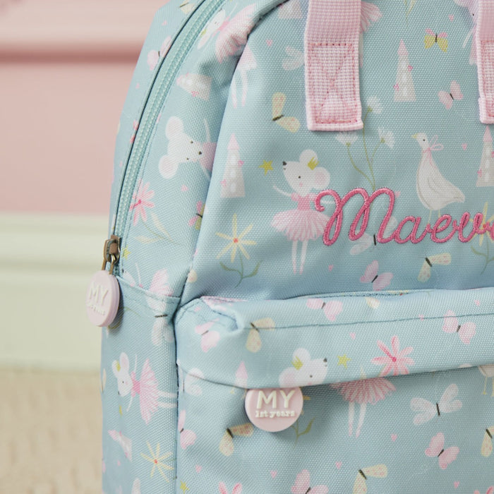Personalised Twinkle Tales Mouse Ballerina Mini Backpack