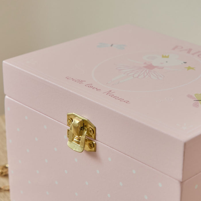 Personalised Twinkle Tales Pink Jewellery Box