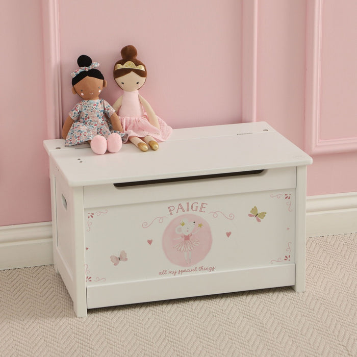 Personalised Twinkle Tales White Toy Chest