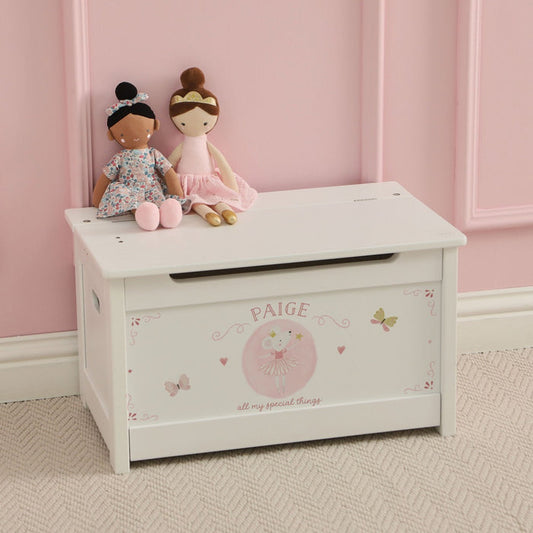 Personalised Twinkle Tales White Toy Chest
