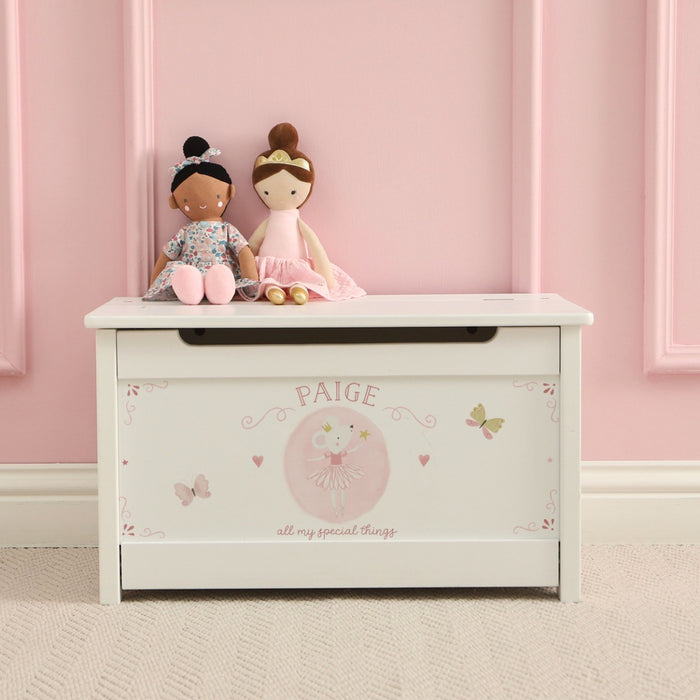 Personalised Twinkle Tales White Toy Chest