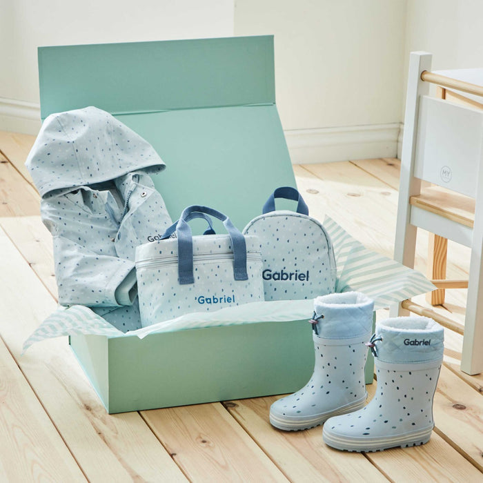Personalised Ultimate Blue Spot School Starter Gift Set