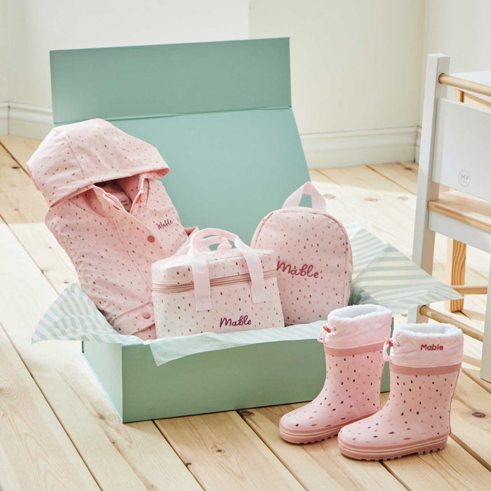 Personalised Ultimate Pink Spot School Starter Gift Set