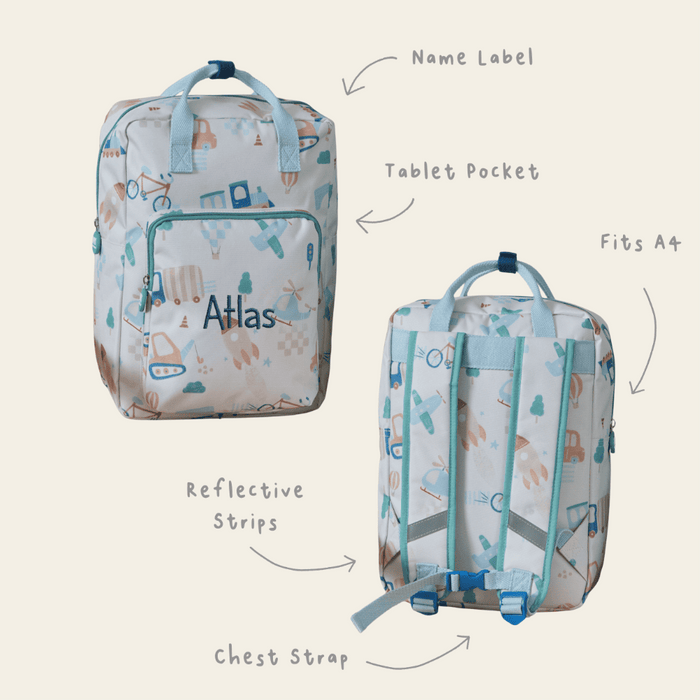 Personalised Under The Same Sky Cube Medium Backpack