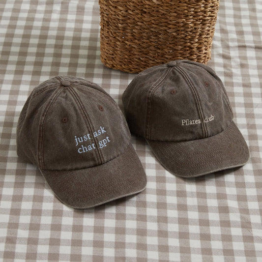 Personalised Vintage Brown Adult Cap