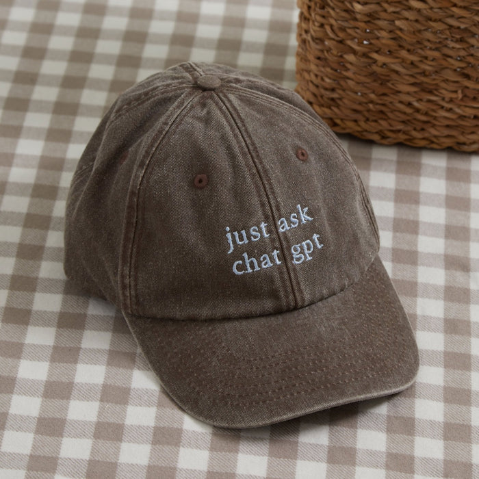 Personalised Vintage Brown Adult Cap