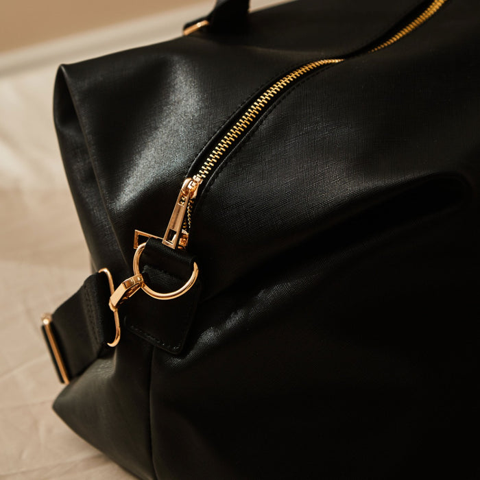 Personalised Weekend Holdall Bag in Black by Made Yours
