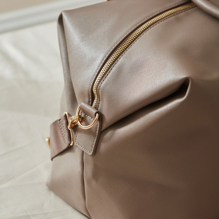 Personalised Weekend Holdall Bag in Taupe by Made Yours
