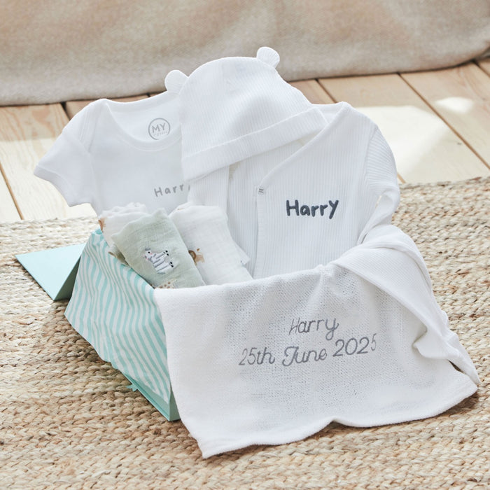 Personalised Welcome New Baby Gift Set