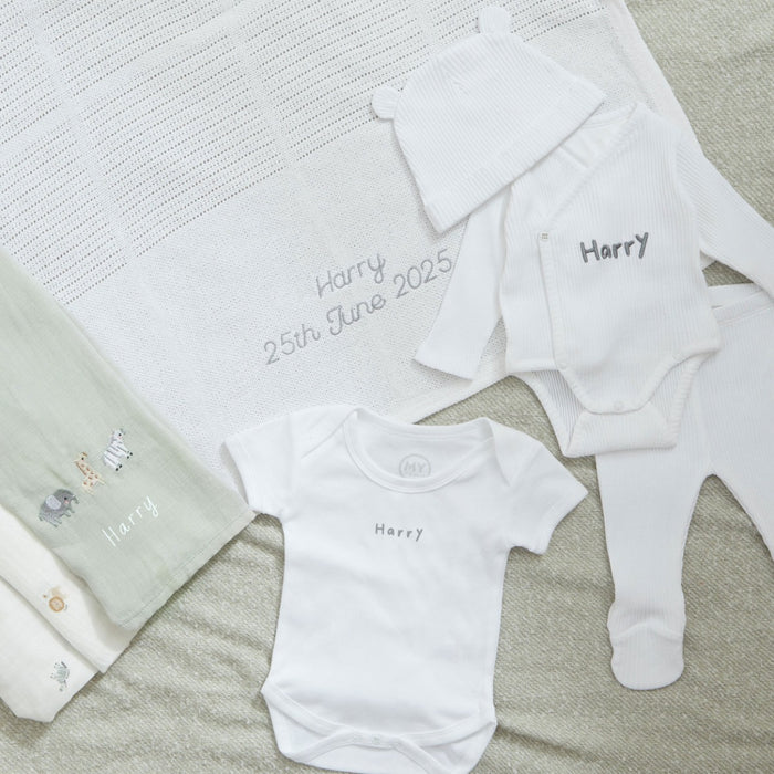 Personalised Welcome New Baby Gift Set