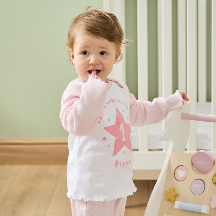 Personalised 'When I Wake Up I'll Be' Pink Pyjamas