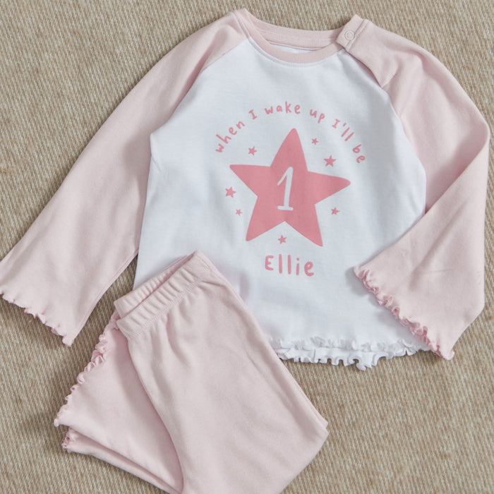 Personalised 'When I Wake Up I'll Be' Pink Pyjamas