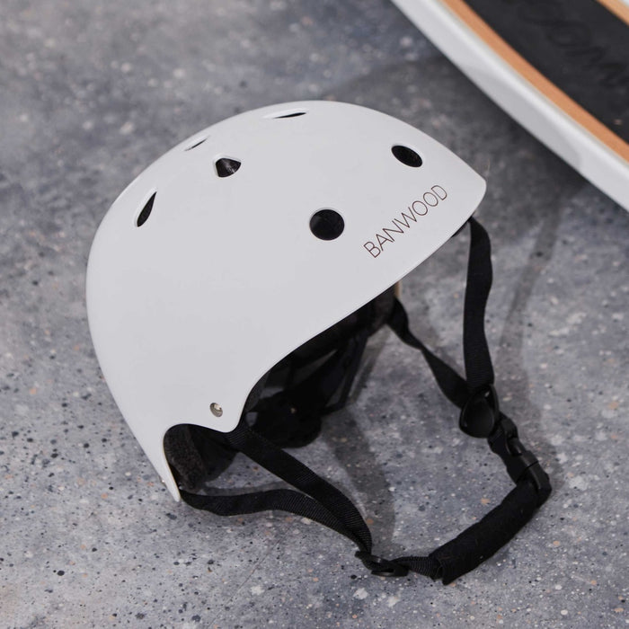 Personalised White Banwood Scooter and Helmet Set