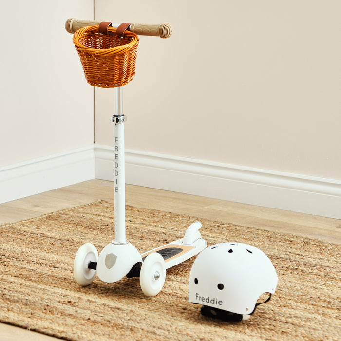 Personalised White Banwood Scooter and Helmet