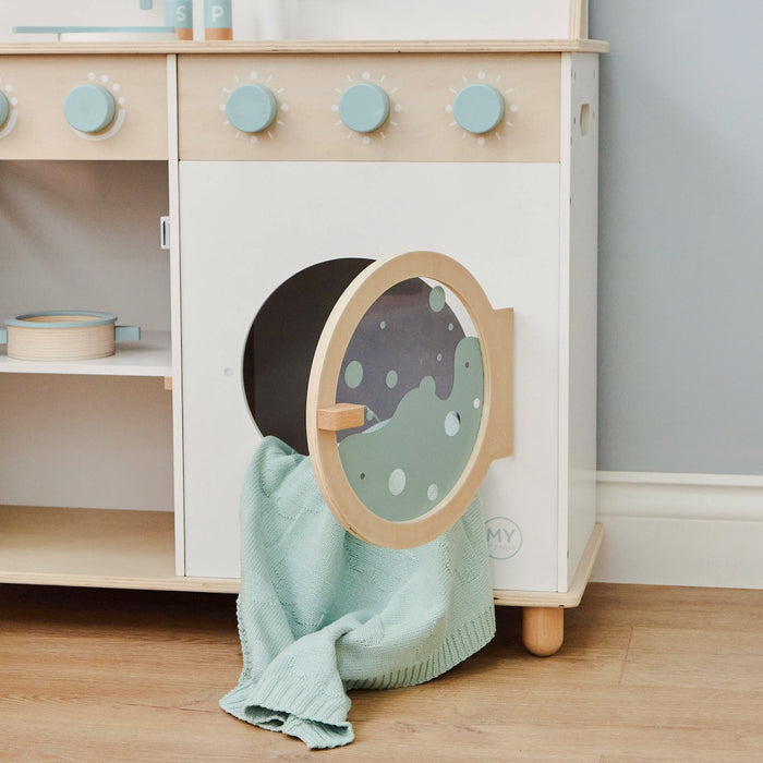 Personalised White FSC® Wooden Kitchen & Washing Machine Toy