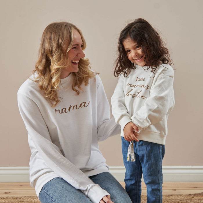 Personalised White Mama Sweatshirt