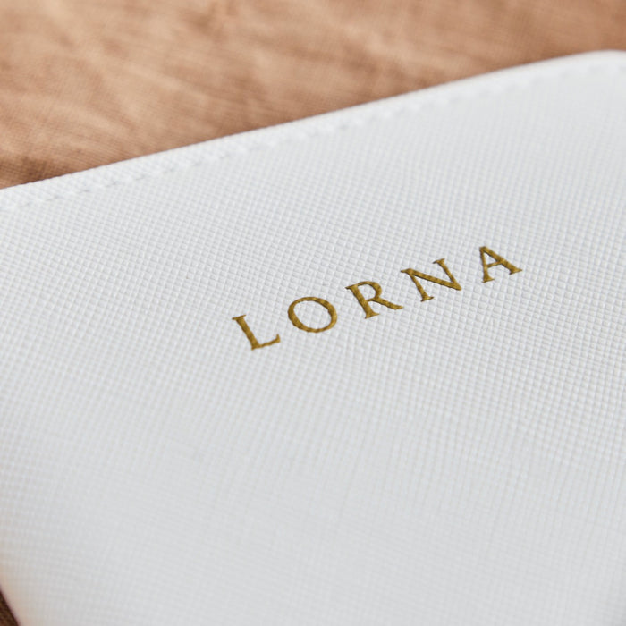 Personalised White Travel Set
