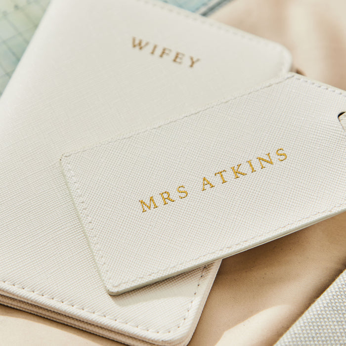 Personalised Wifey Travel Set by Made Yours