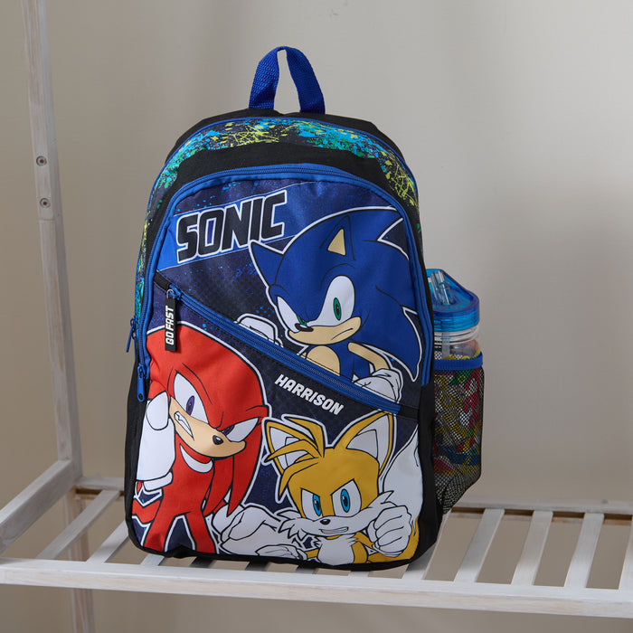Personalised William Lamb Sonic Water Bottle And Backpack