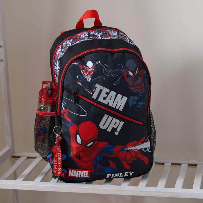 Personalised William Lamb Spiderman Water Bottle And Backpack