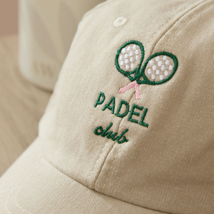Personalised Women's Ecru Padel Cap
