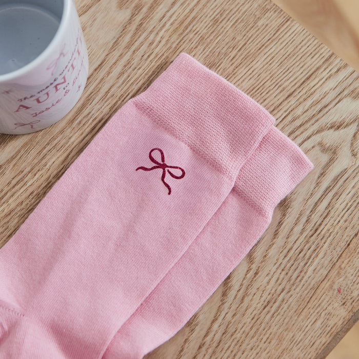 Personalised Wonderful Auntie Mug & Sock Gift Set