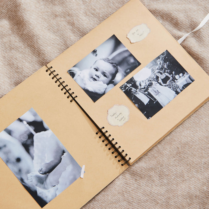 Personalised Wooden Christening Day Scrapbook