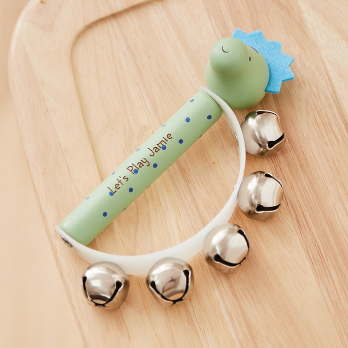 Personalised Wooden Dinosaur Handbell FSC®