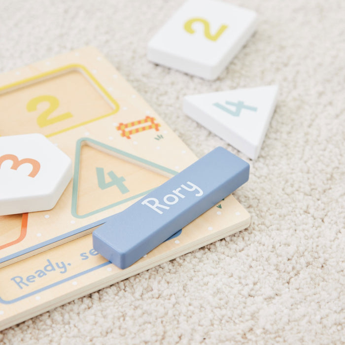 Personalised Wooden Dinosaur Themed 5-Piece Puzzle