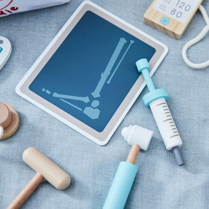 Personalised Wooden Doctor's Kit In a Bag FSC®